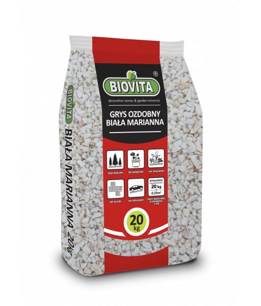 White Marianna marble gravel 8-16mm White Marianna marble gravel 8-16mm