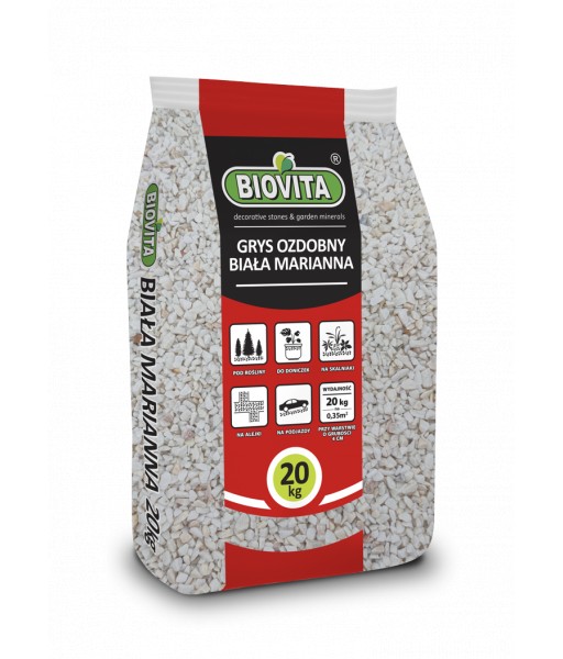 White Marianna marble gravel 4-10mm White Marianna marble gravel 4-10mm